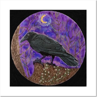 crow painting Posters and Art